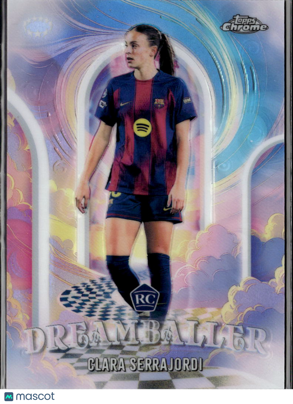 Clara Serrajordi 2026 Topps Chrome UEFA Women's Dreamballer RC FC Barcelona
