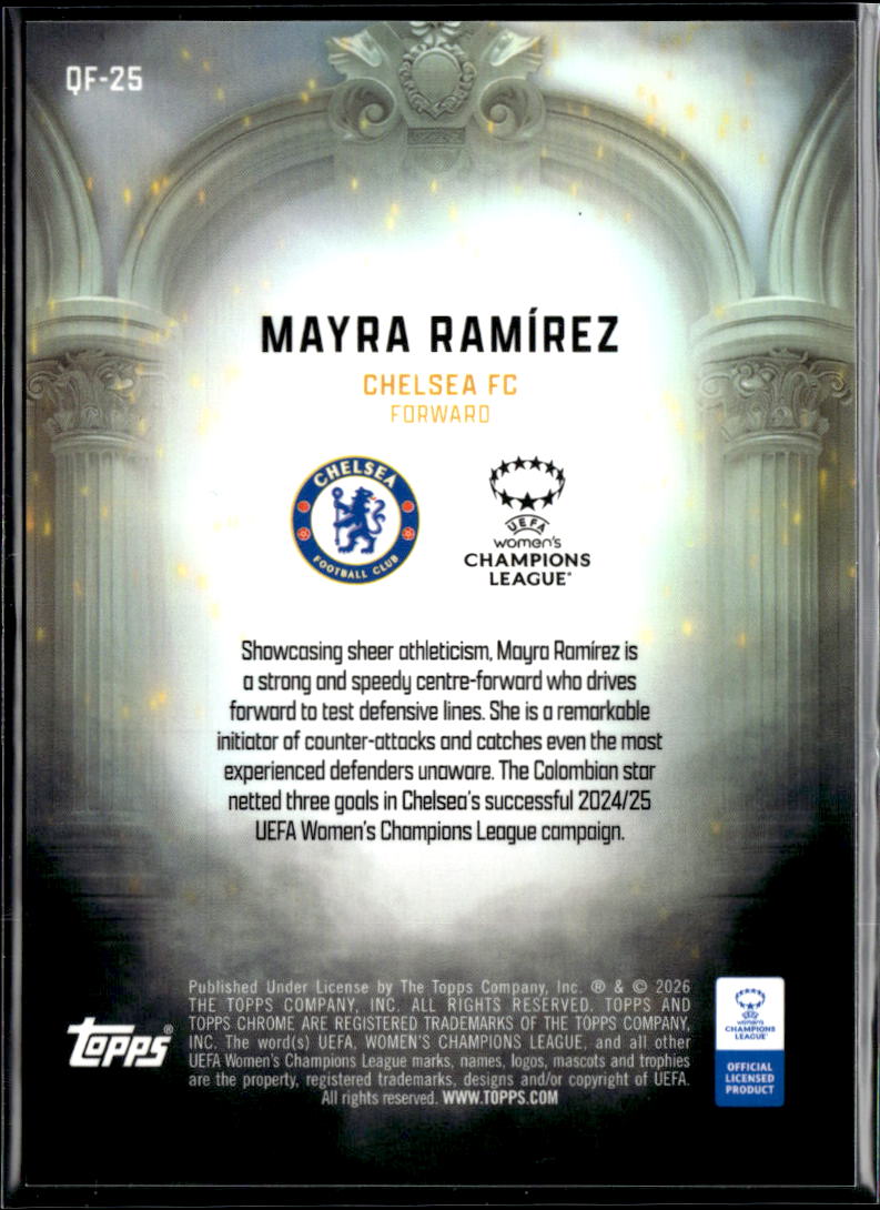 Mayra Ramírez 2026 Topps Chrome UEFA Women's Queens of Football Chelsea FC