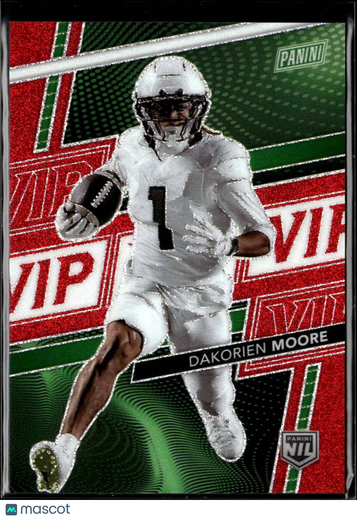 Dakorien Moore 2026 Panini Prizm The National VIP Red 37/99 Oregon Ducks