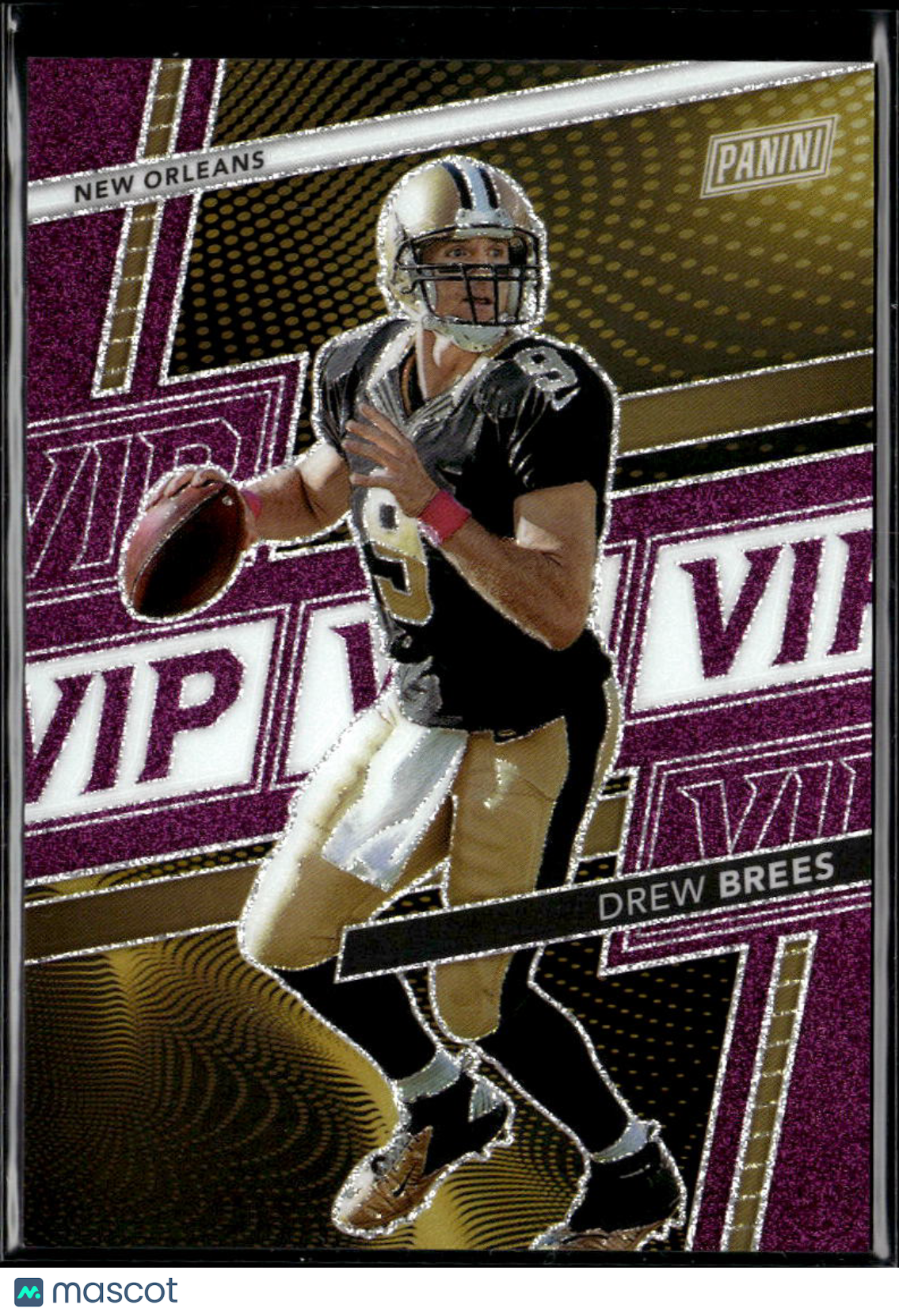 Drew Brees 2020 Panini Prizm VIP Purple 96/149 New Orleans Saints