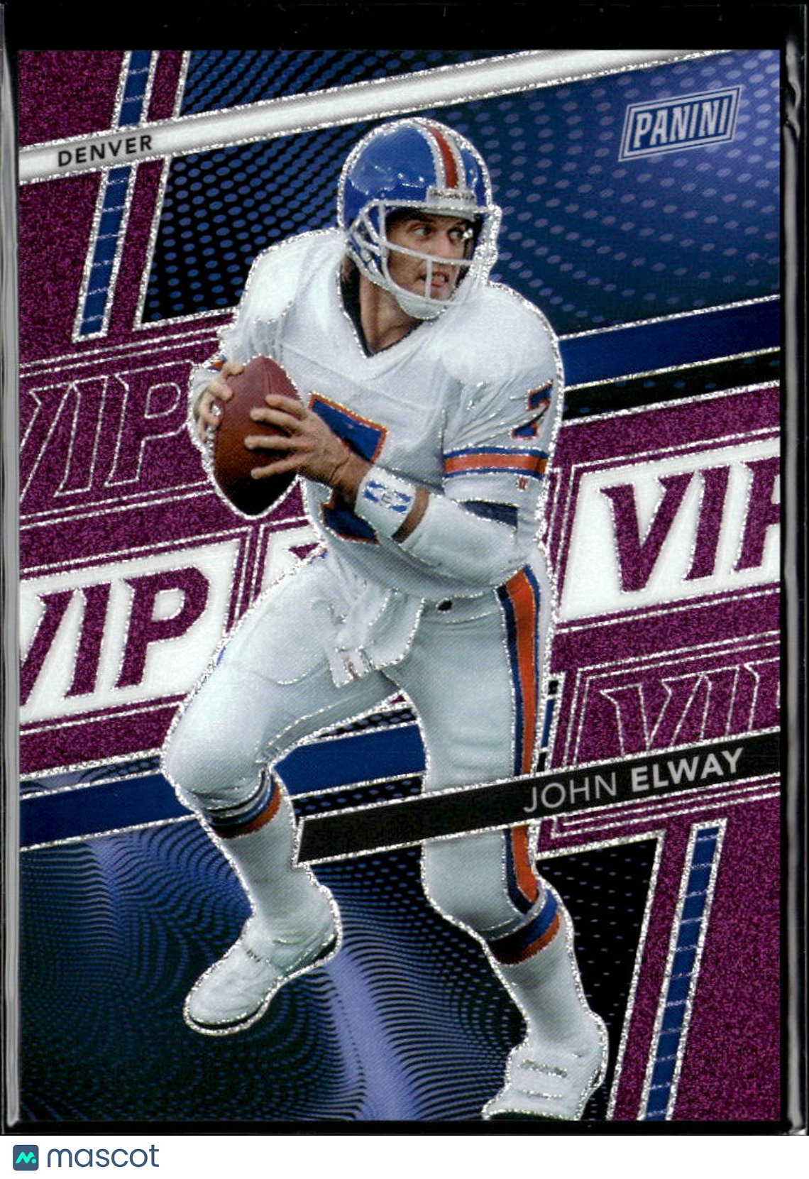 John Elway 2026 Panini Prizm National VIP Purple /149 Denver Broncos