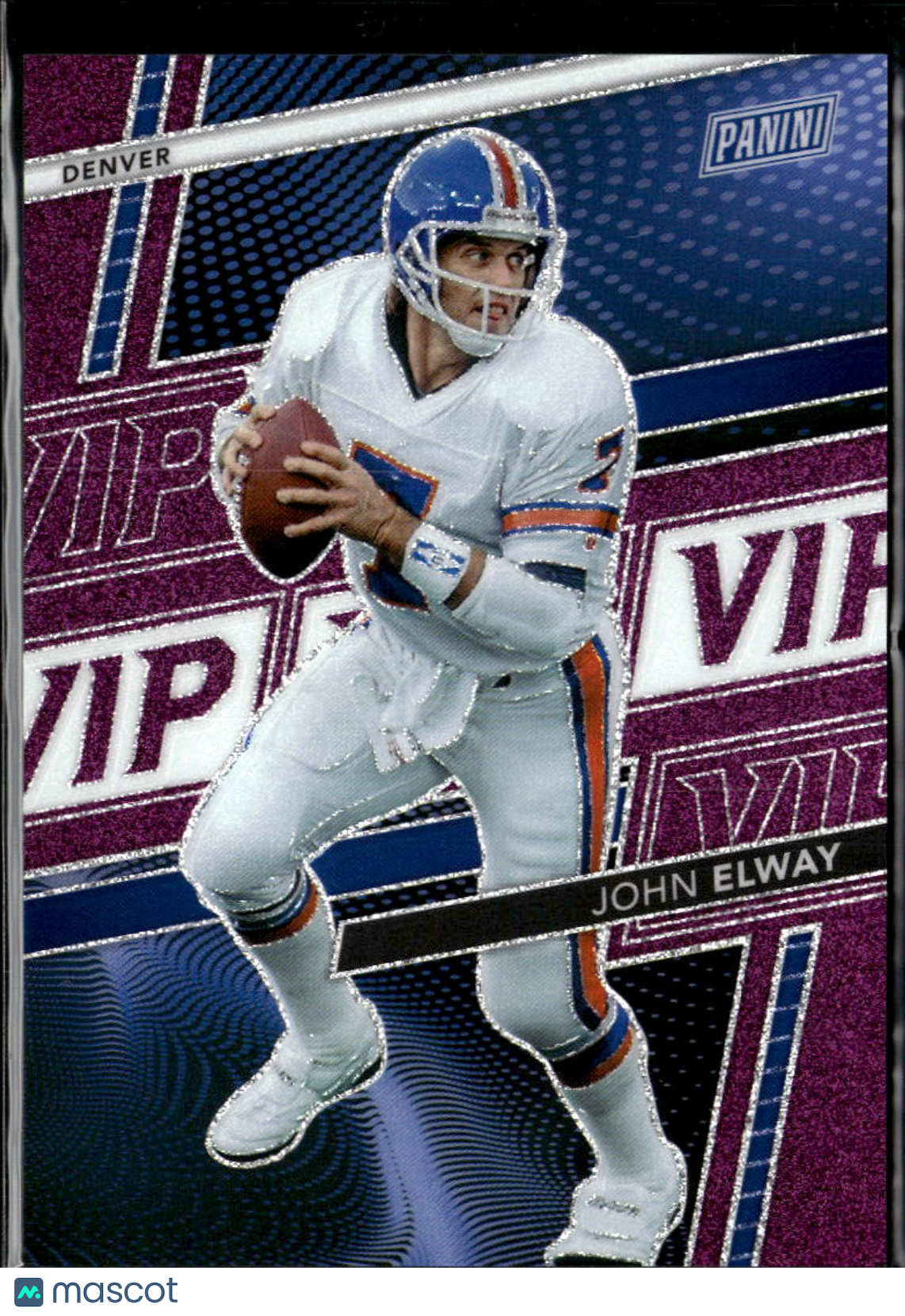 John Elway 2026 Panini Prizm National VIP Purple 60/149 Denver Broncos