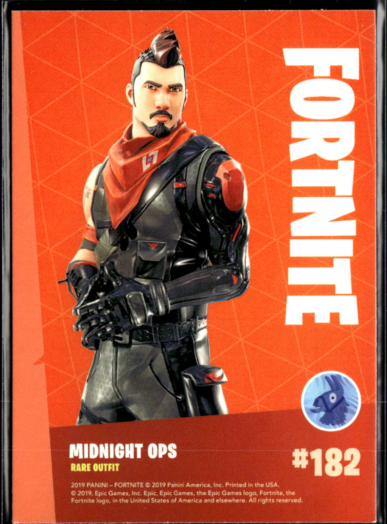 Midnight Ops 2019 Panini Fortnite HOLO Rare Outfit #182