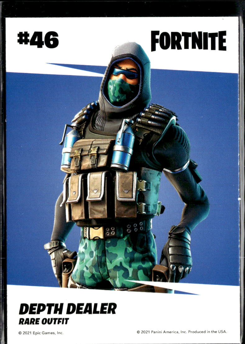 Depth Dealer 2021 Panini Fortnite HOLO Rare Outfit #46