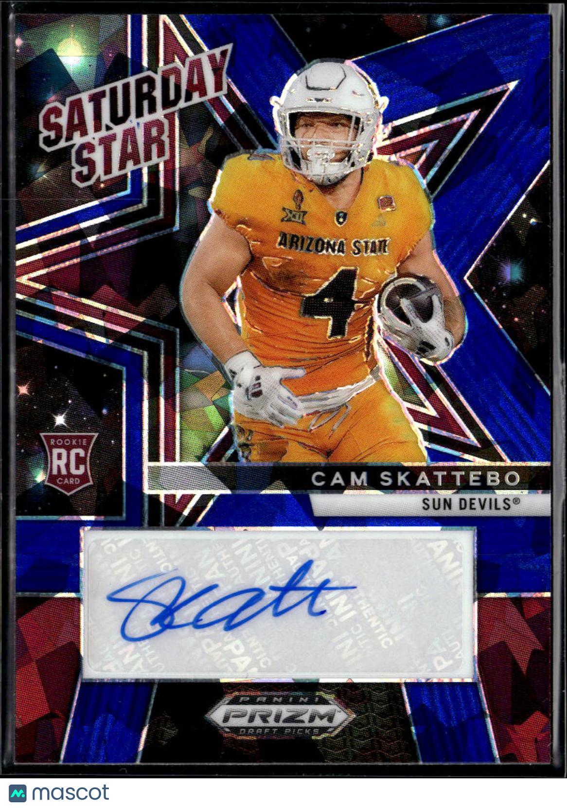 Cam Skattebo 2025 Prizm Draft Auto Autograph RC 8/45 Arizona State Giants