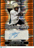 Jimmy Horn Jr. 2025 Prizm Draft Auto Autograph RC Orange 33/75 Colorado