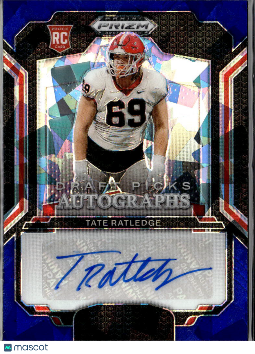 Tate Ratledge 2025 Prizm Draft Auto Autograph RC Georgia Bulldogs 97/149