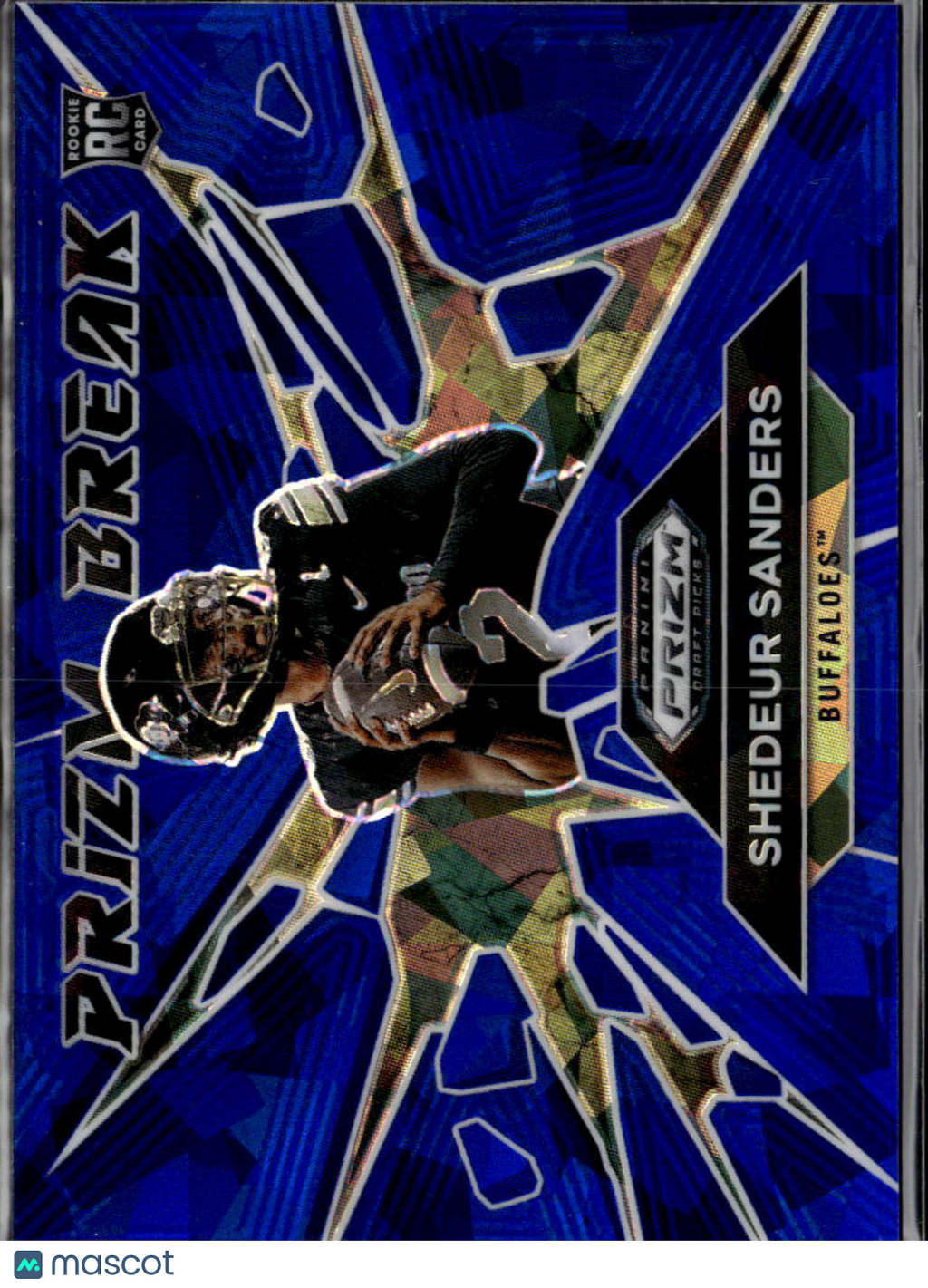 Shedeur Sanders 2025 Prizm Draf Blue Ice RC 54/149 Colorado Buffaloes