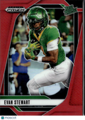 Evan Stewart 2025 Prizm Draft Rookie RC Red /399 Oregon Ducks
