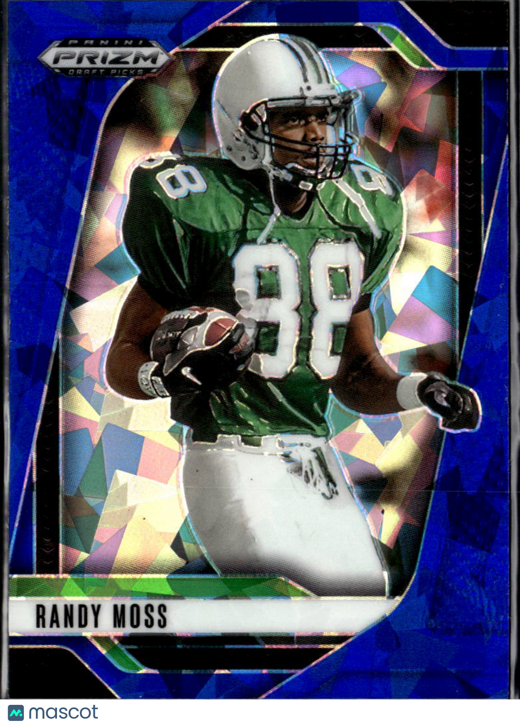 Randy Moss 2025 Prizm Draft Blue Ice Prizm /149 Marshall Thundering Herd