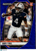 Chris Tyree 2025 Prizm Draft Picks RC Blue Wave /299 Virginia Cavaliers