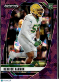 Derrick Harmon 2025 Prizm Draft Purple Ice Rookie RC 182/199 Oregon Ducks