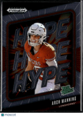 Arch Manning 2025 Panini Prizm Draft Picks Hype RC Rookie Texas Longhorns