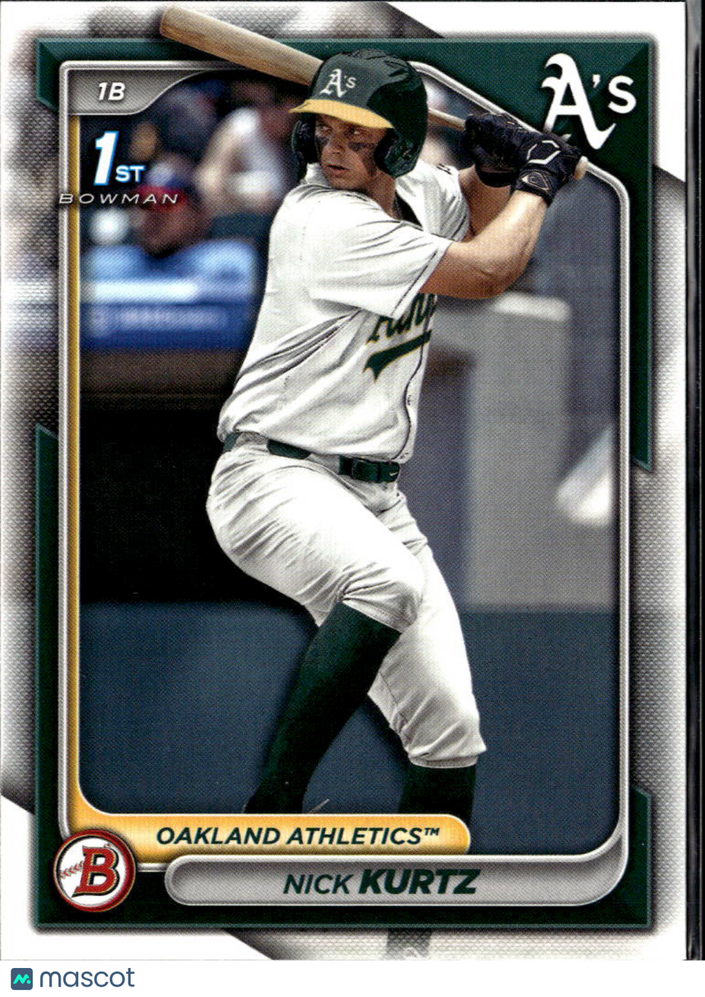 Nick Kurtz 2024 Bowman Draft 1st Rookie RC #BD56 Oakland Athletics