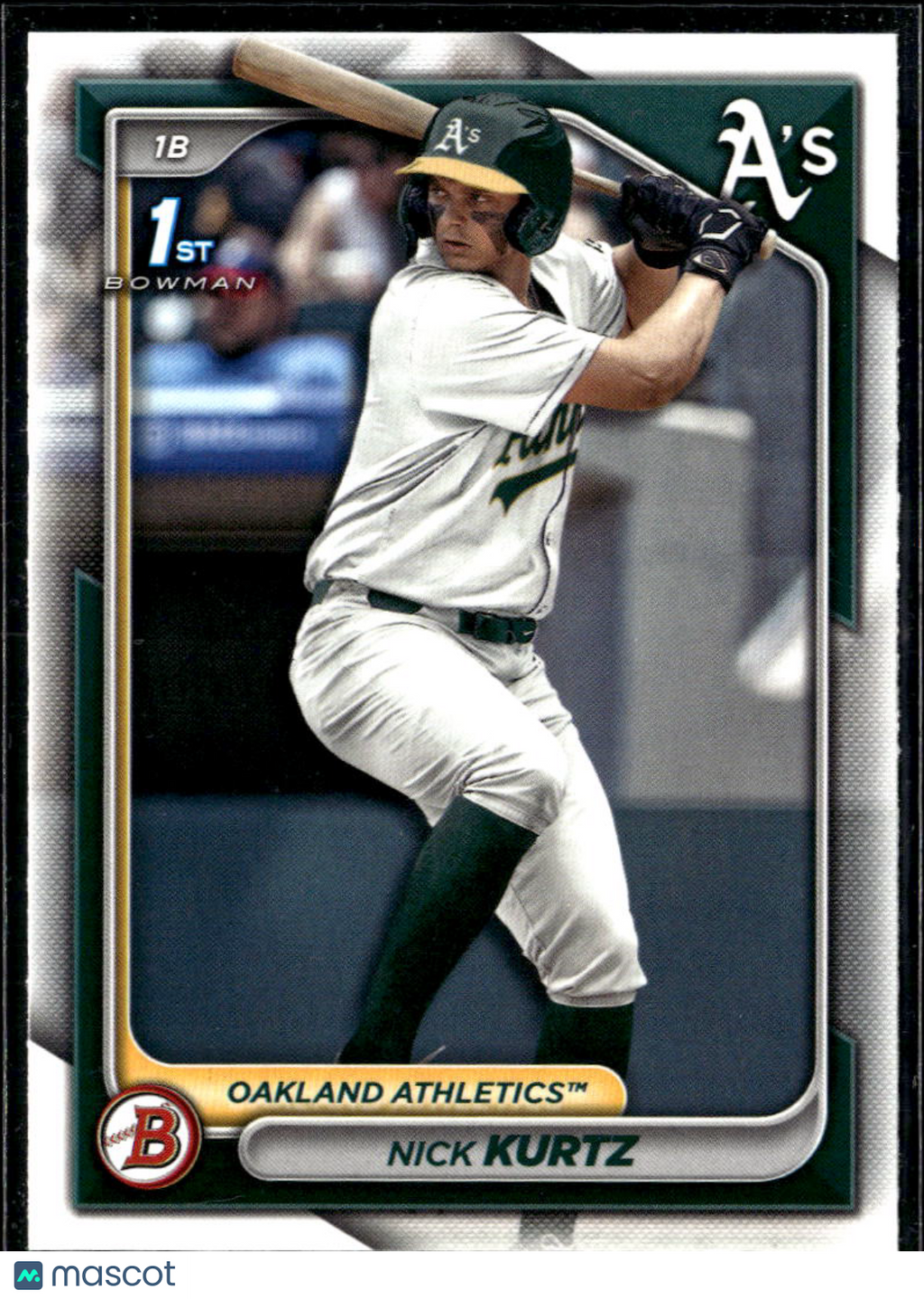 Nick Kurtz 2024 Bowman Draft Oakland Athletics