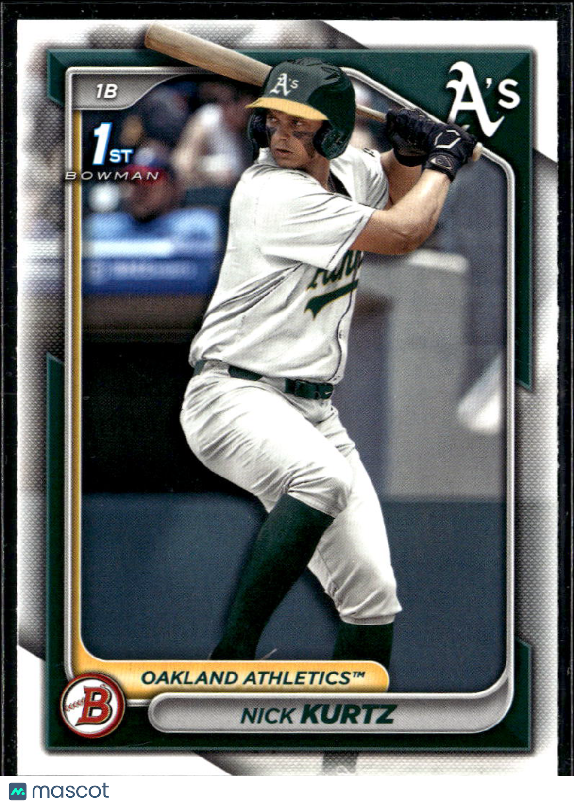 Nick Kurtz 2024 Bowman Draft Oakland Athletics