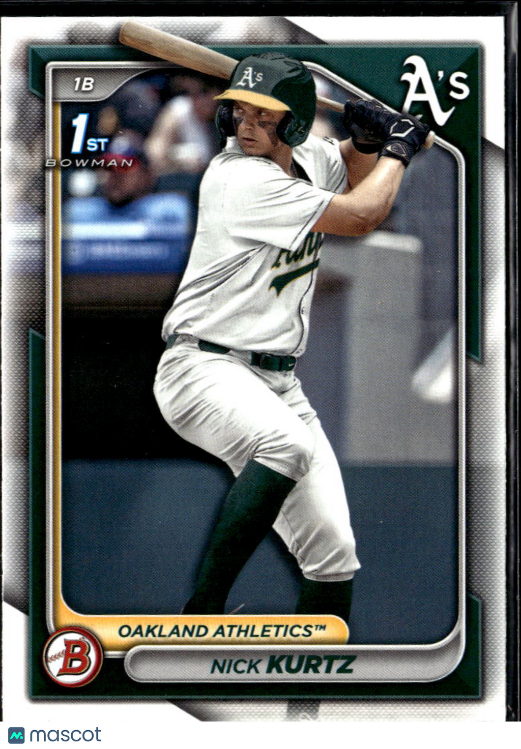 Nick Kurtz 2024 Bowman Draft 1st Bowman Oakland Athletics
