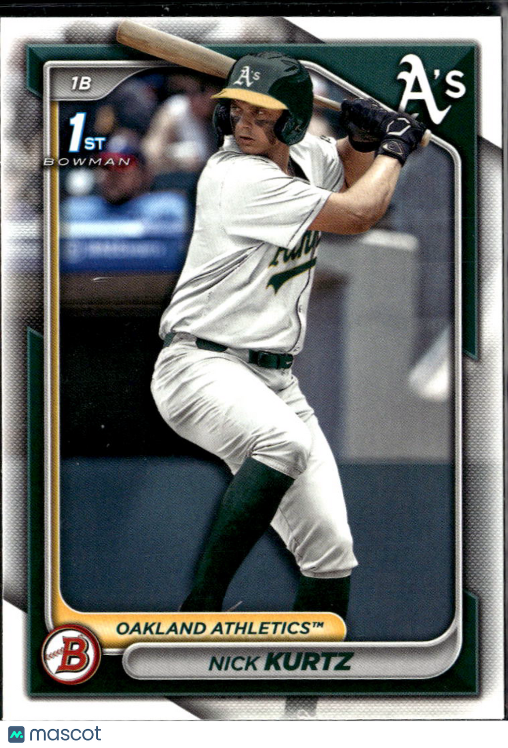 Nick Kurtz 2024 Bowman Draft 1st Bowman Oakland Athletics