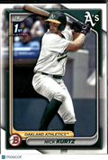 Nick Kurtz 2024 Bowman Draft 1st Bowman Oakland Athletics