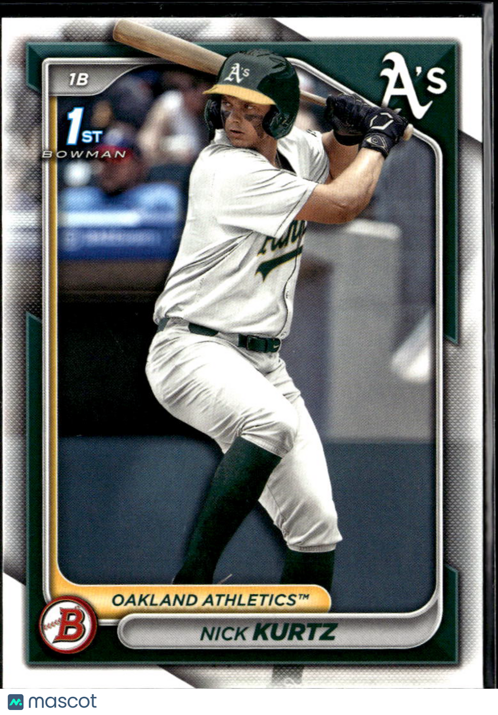 Nick Kurtz 2024 Bowman Draft Oakland Athletics