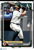 Nick Kurtz 2024 Bowman Draft Oakland Athletics