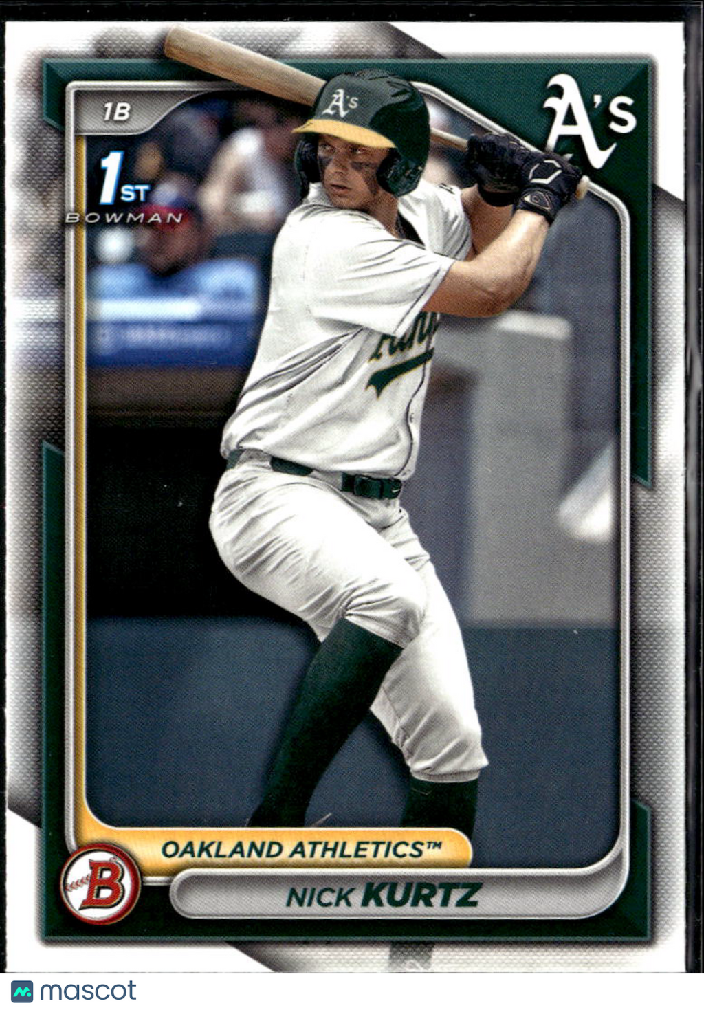 Nick Kurtz 2024 Bowman Draft 1st Bowman Oakland Athletics
