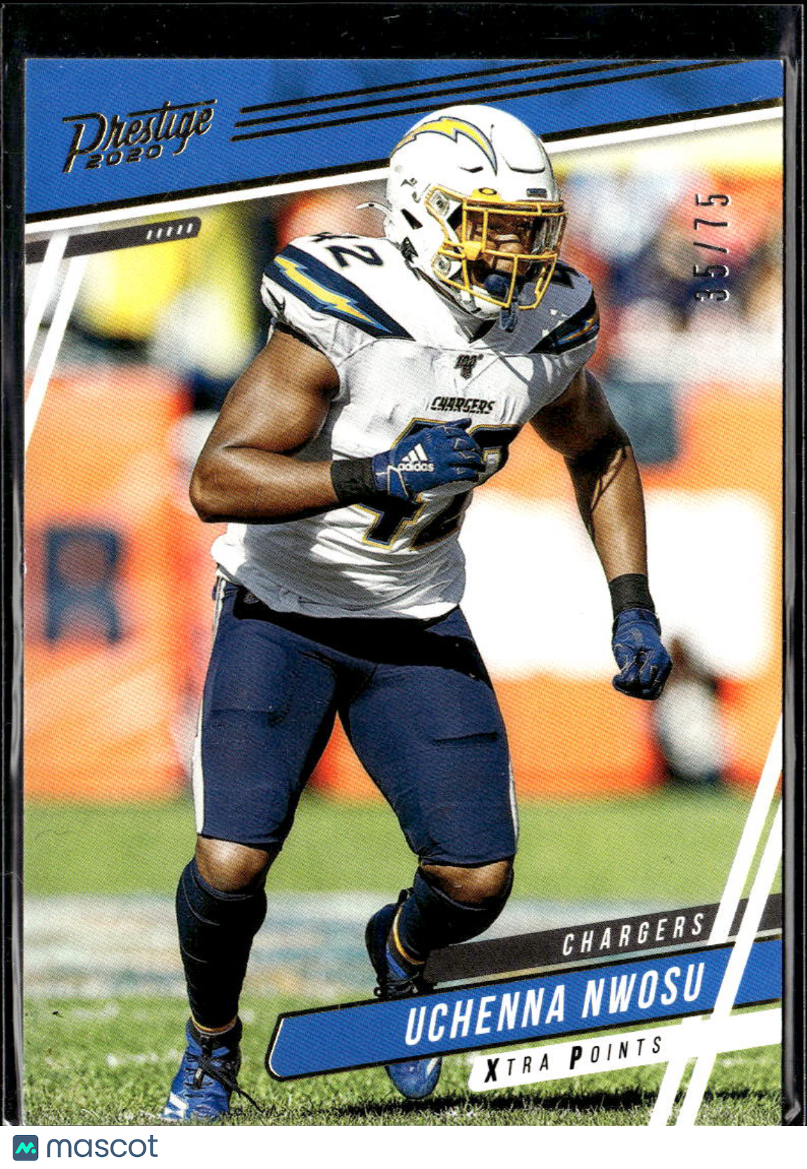 Uchenna Nwosu 2020 Prestige Gold Xtra Points /75 Los Angeles Chargers