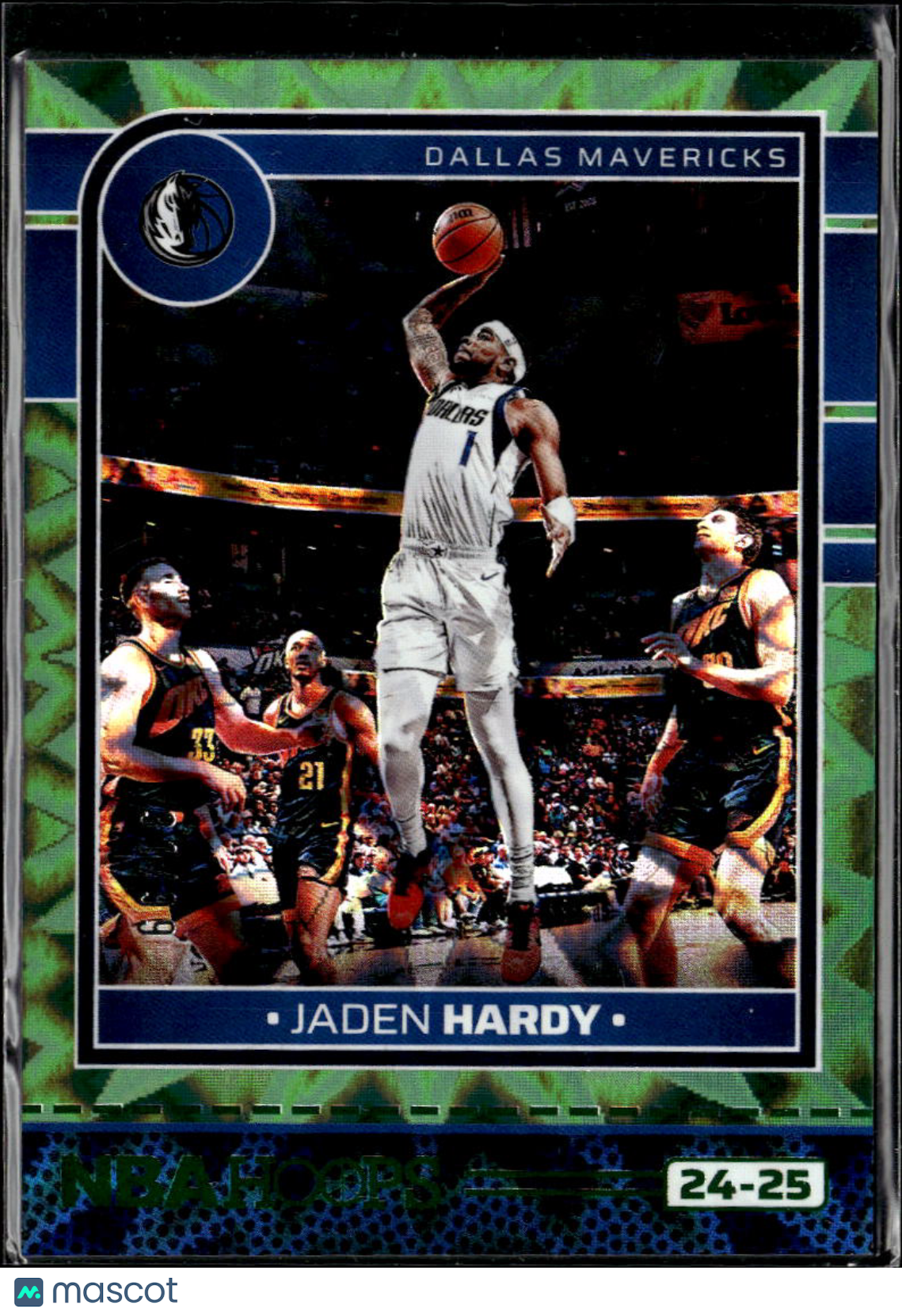 Jaden Hardy 2024 NBA Hoops Teal Green Explosion /99 Dallas Mavericks