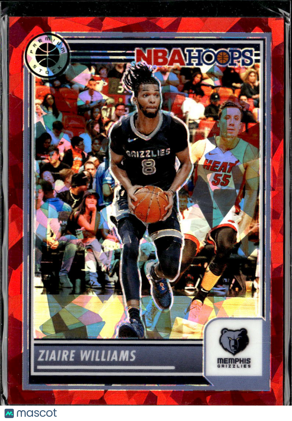 Ziaire Williams 2024 NBA Hoops Red Cracked Ice /99 Memphis Grizzlies