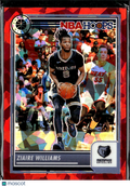 Ziaire Williams 2024 NBA Hoops Red Cracked Ice /99 Memphis Grizzlies