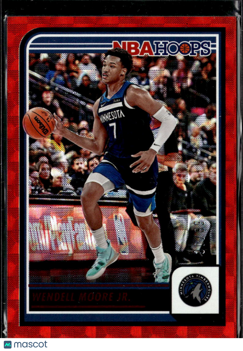 Wendell Moore Jr. 2023 NBA Hoops Red /99 Minnesota Timberwolves