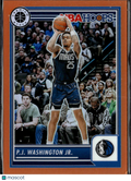 P.J. Washington Jr. 2024 NBA Hoops Orange /299 Dallas Mavericks
