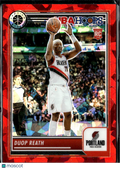 Duop Reath 2024 NBA Hoops RC Red Ice /99 Portland Trail Blazers