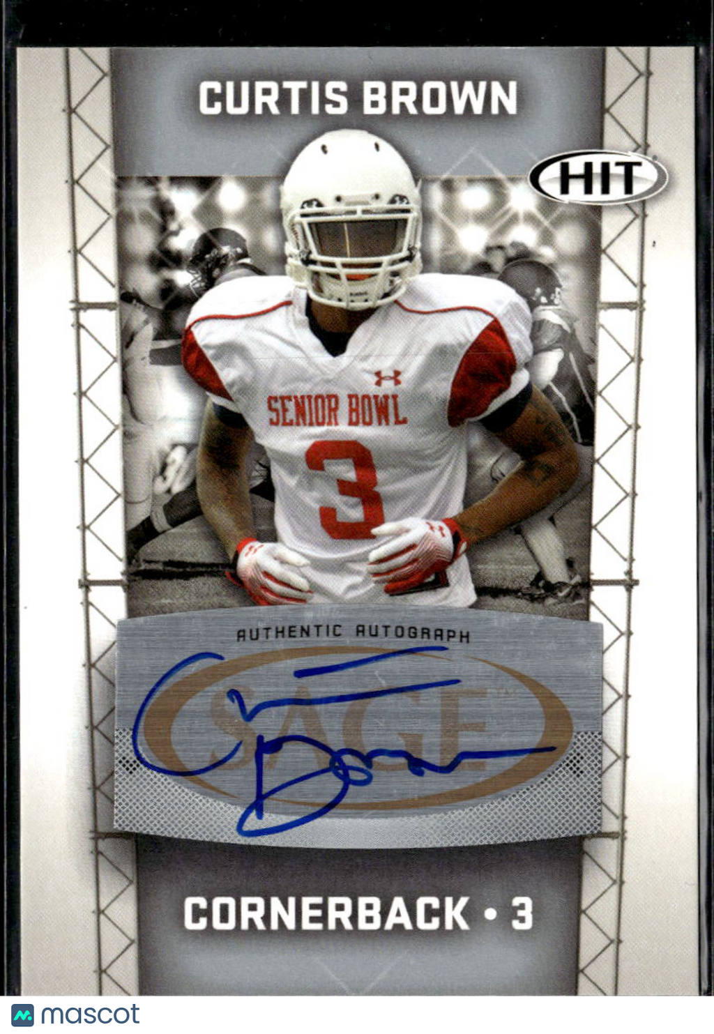 Curtis Brown 2011 SAGE HIT Auto Autograph RC Texas Longhorns