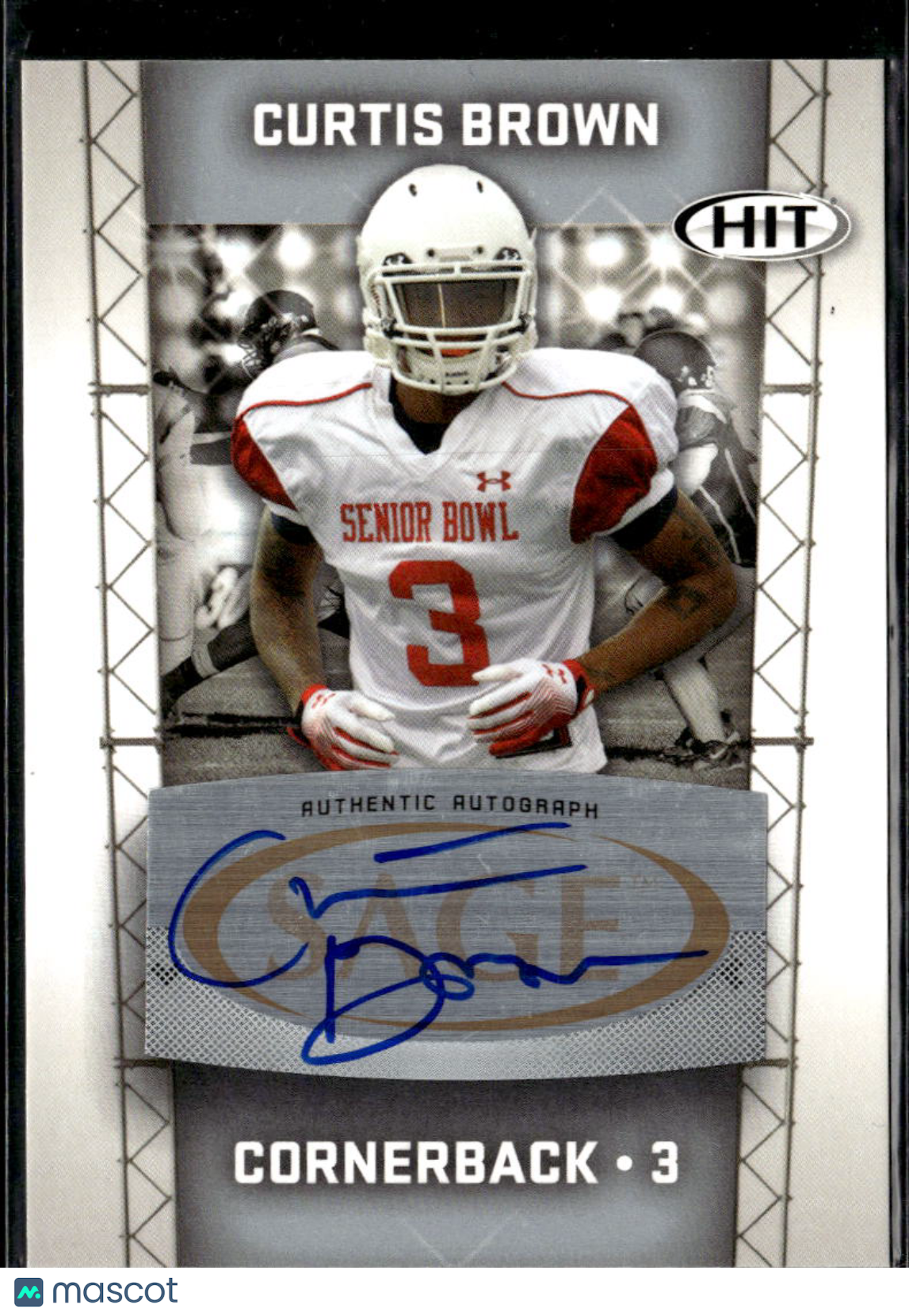 Curtis Brown 2011 SAGE HIT Auto Autograph RC Texas Longhorns