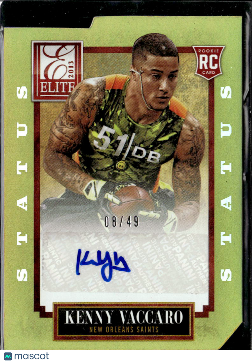 Kenny Vaccaro 2013 Elite Auto Autograph RC Gold /49 Texas Longhorns Saints