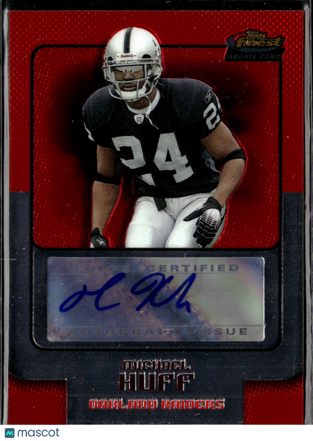Michael Huff 2006 Topps Finest Auto Autograph RC Longhorns Oakland Raiders /199