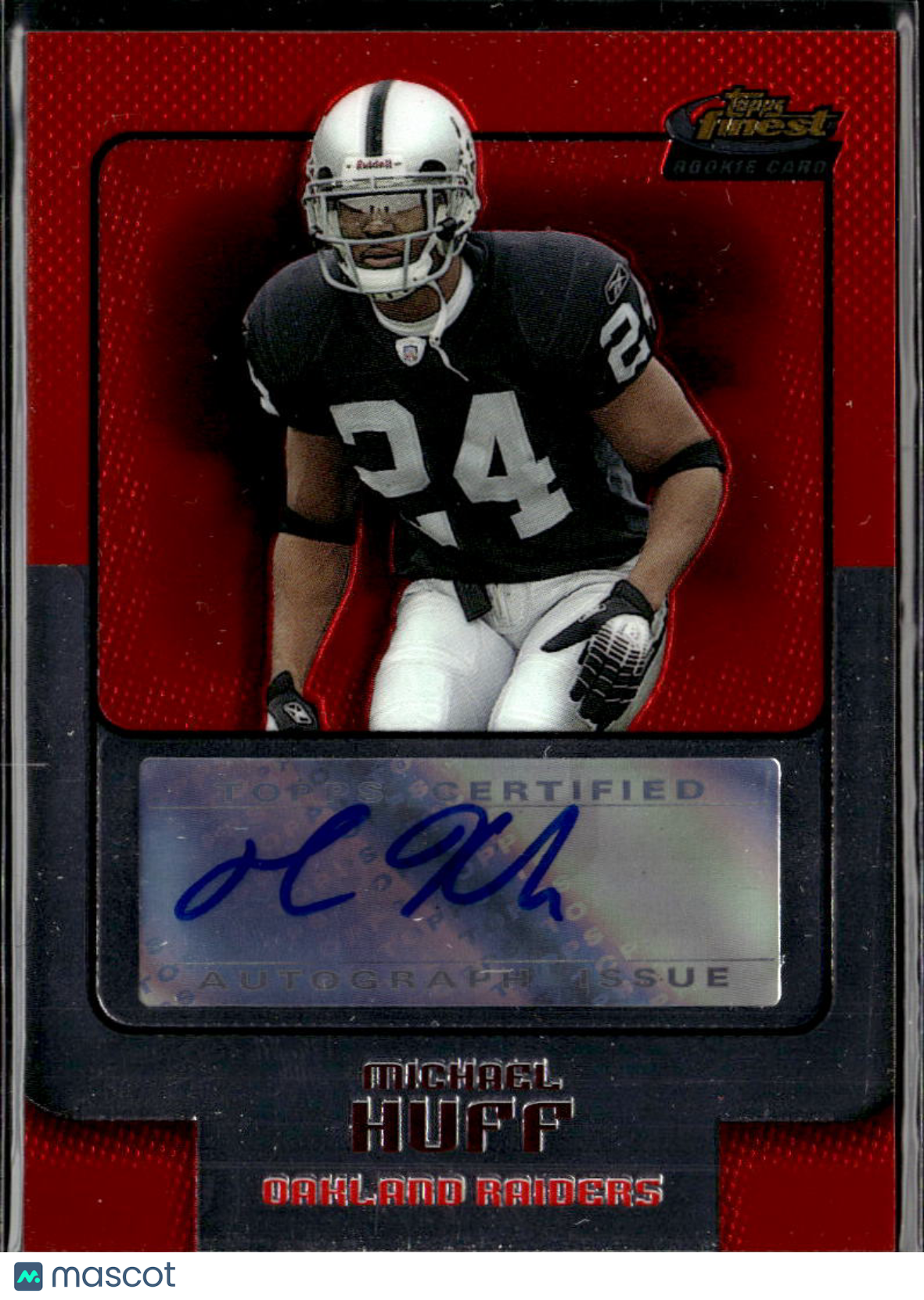 Michael Huff 2006 Topps Finest Auto Autograph RC Longhorns Oakland Raiders /199