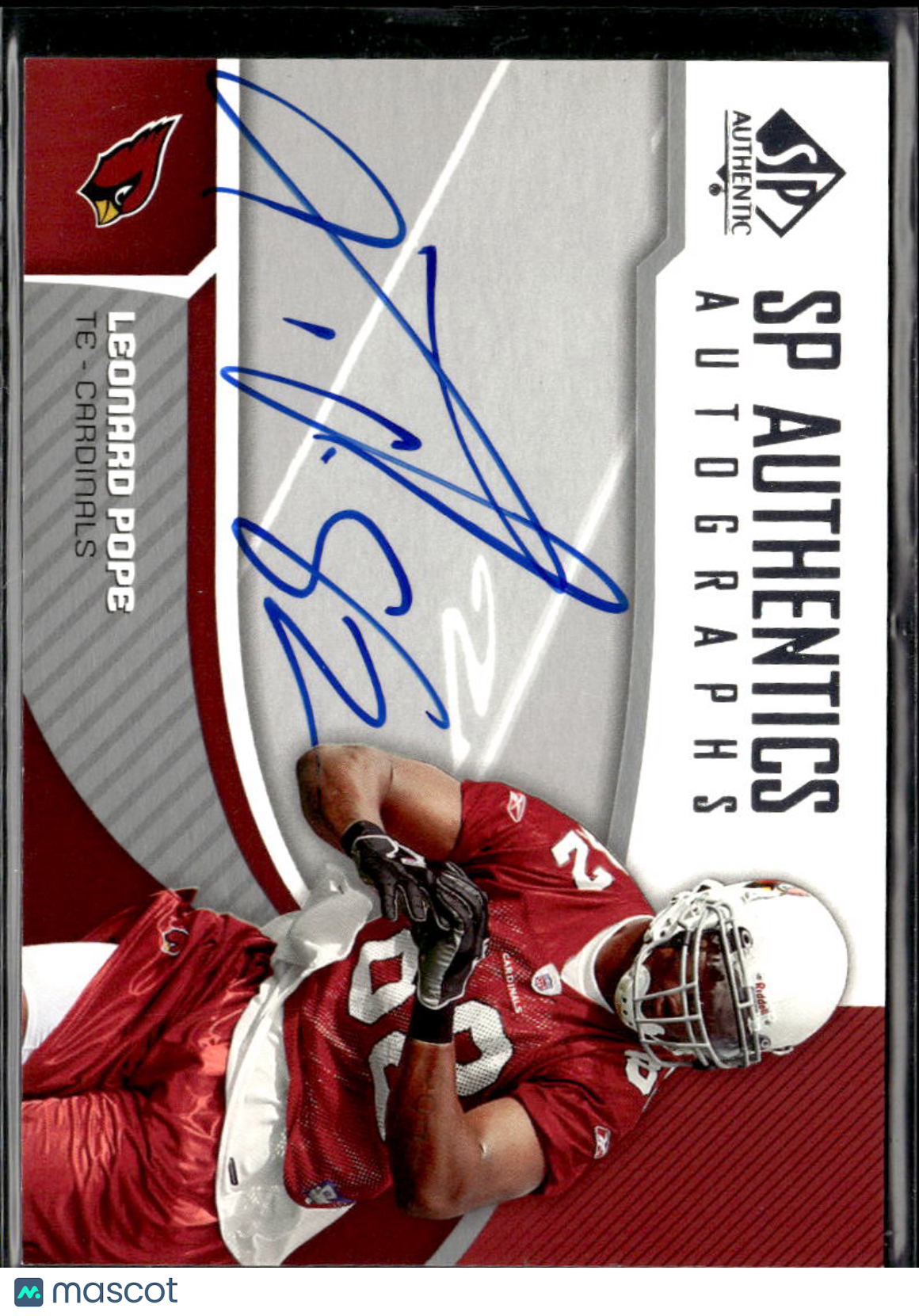 Leonard Pope 2006 SP Authentic Autographs Auto RC Arizona Cardinals