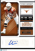 Connor Williams 2018 Contenders Auto Autograph RC Texas Longhorns