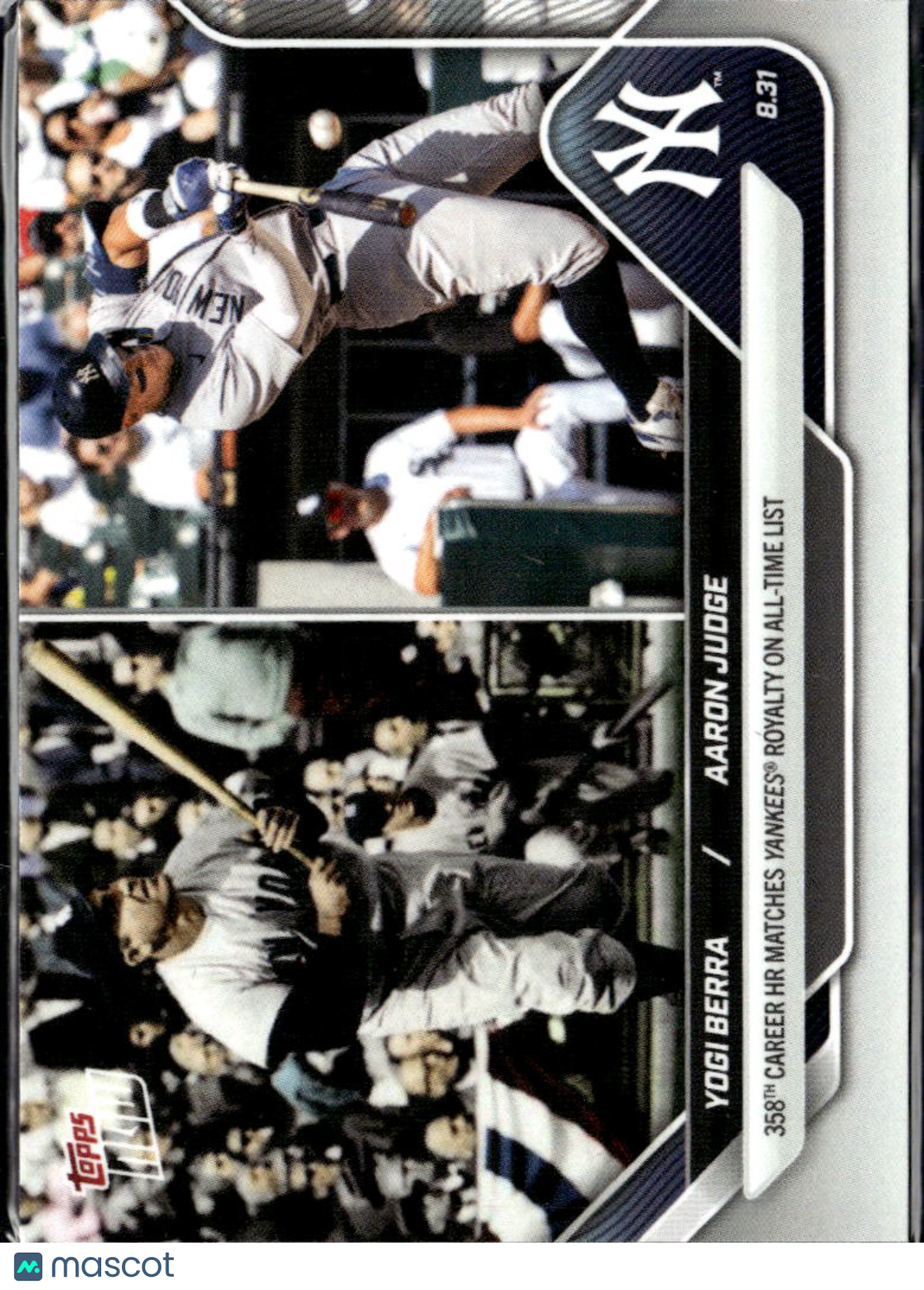 Yogi Berra Aaron Judge 2025 Topps #637 New York Yankees