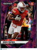 Kaden Prather 2025 Prizm Draft RC Purple Ice /199 Maryland Terrapins