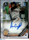 Alexander Canario 2019 1st Auto Autograph /499 San Francisco Giants