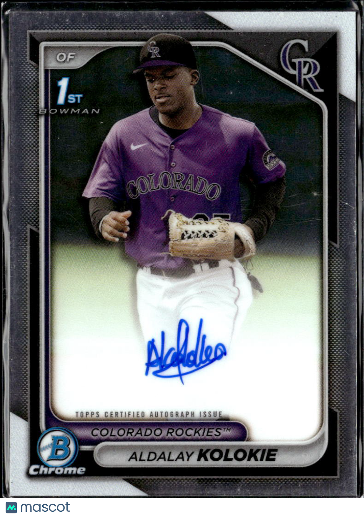 Aldalay Kolokie 2024 Bowman Chrome 1st Auto Autograph Colorado Rockies