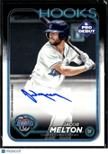 Jacob Melton 2024 Topps Pro Debut Auto Autograph Corpus Christi Hooks