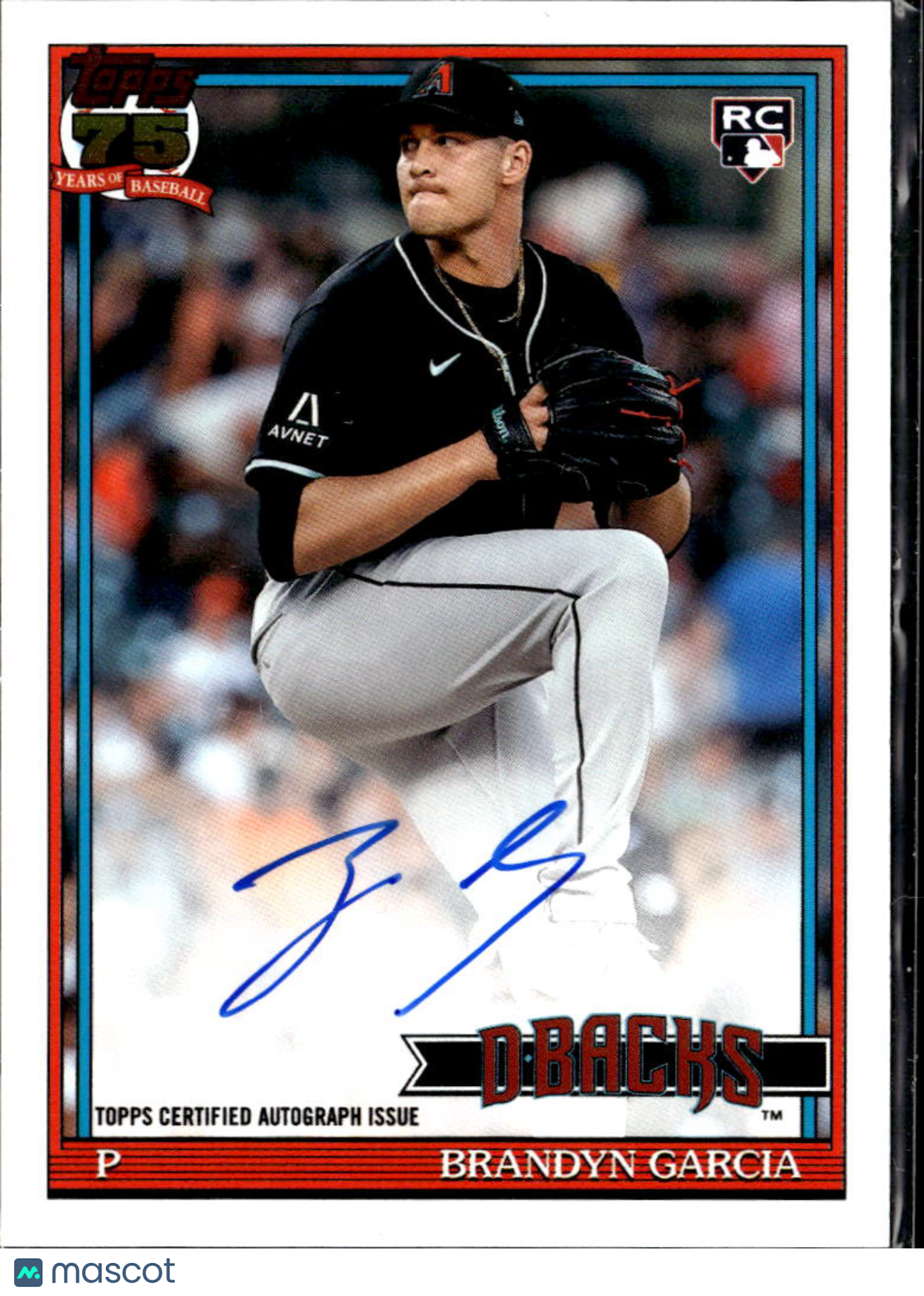 Brandyn Garcia 2026 Topps '91 Auto Autograph RC Arizona Diamondbacks