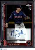 Nick Sogard 2025 Topps Chrome Auto Autograph RC Boston Red Sox