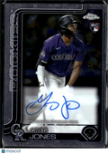 Greg Jones 2025 Topps Chrome Auto Autograph RC Colorado Rockies