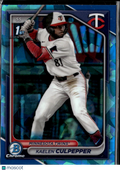 Kaelen Culpepper 2024 Bowman Chrome 1st Sapphire Minnesota Twins