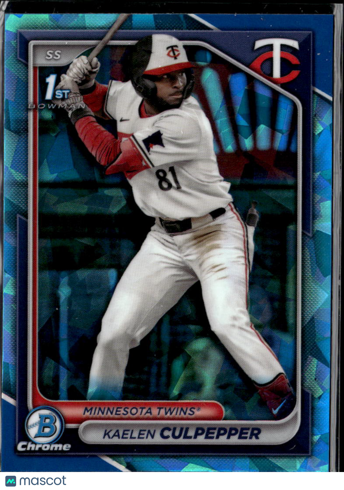 Kaelen Culpepper 2024 Bowman Chrome 1st Sapphire Minnesota Twins